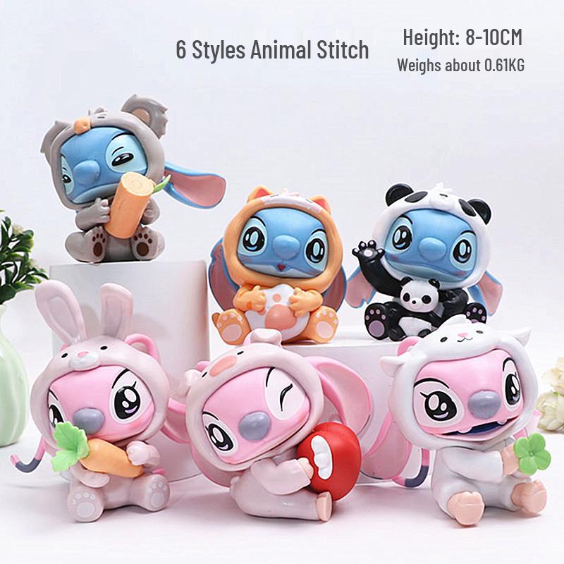 6 Styles Lilo & Stitch Halloween Party Monster Pumpkin Toy Figures