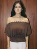 2026 Spring/Summer Asymmetrical Off-shoulder T-shirt for American Spicy Girl