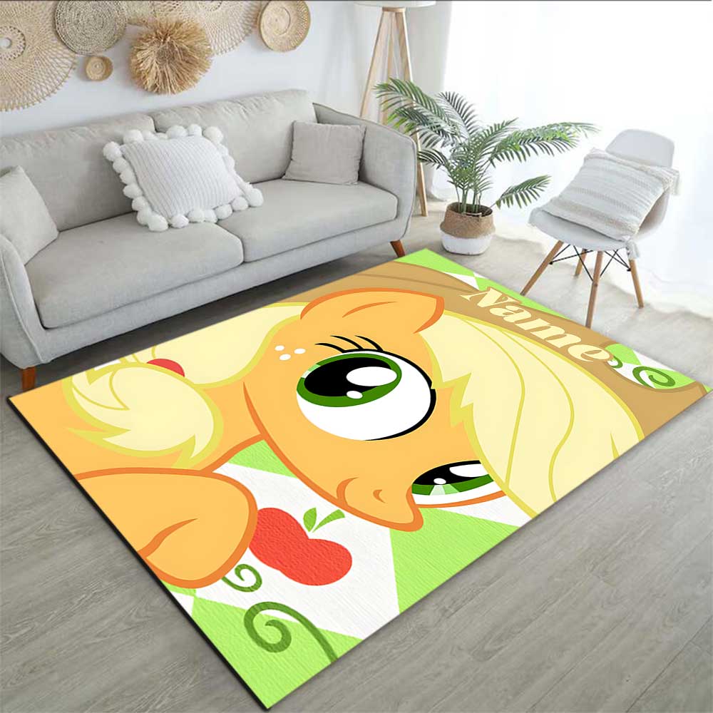 Little Pony (10) Customize your name rug, office chair cushion, home bedroom living room gift.