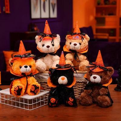Halloween Teddy Bear Wizard Plush Toy - Festive Gift