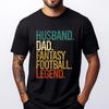 Fantasy Football 2020 Daddy Apparel Husband Wifehusband Dad Fantasy Footbal Black Graphic T Shirts T Shirts For Men Vaporwave