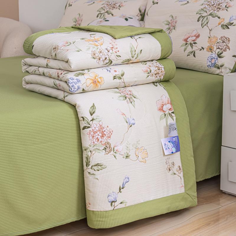 Summer Single Double Bed Light Printed Quilt Air Condition Quilt Twin Queen Size Cool Quilt