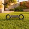 Pet Dental Care Toy Cotton Rope Dog Toy, Flying Disc Interactive Fetch Knot Cleaning Chew Tug-of-War for Large And Small Dogs Puppy