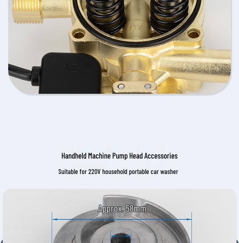 Morgana High-Pressure Car Washer Pump Head Assembly & Accessories Set