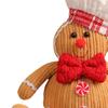 Gingerbread Christmas Decoration Xmas Tree Decoration Cute Christmas Figure Decor Gingerbread Doll for Tabletop Bedroom Shelf