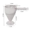 Chocolate Balls Plunger Funnel Easy To Operation Cake Dispenser Liquid Funnel Pancake Batter Dispenser Pistons And Springs