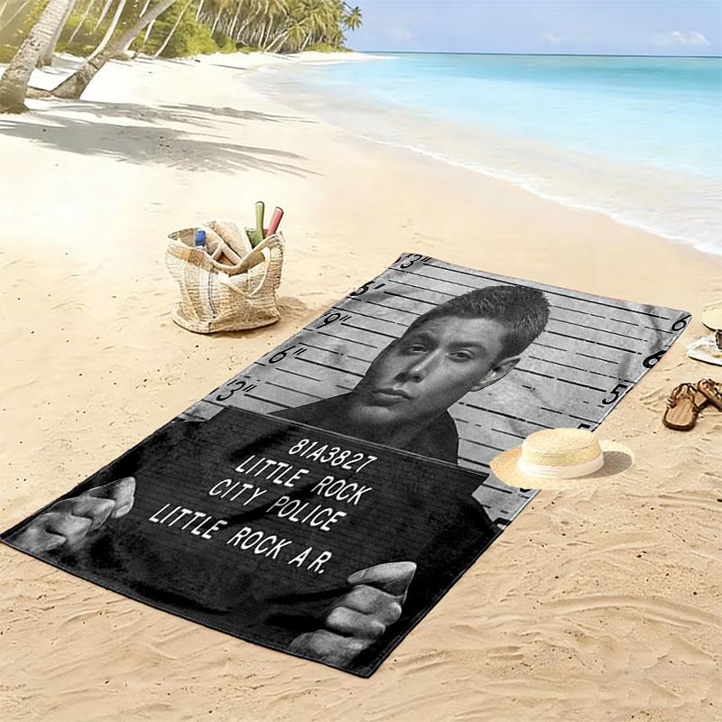Dean Winchester Print Beach Towel, Large Soft Quick Dry Towel for Beach Camping Swimming