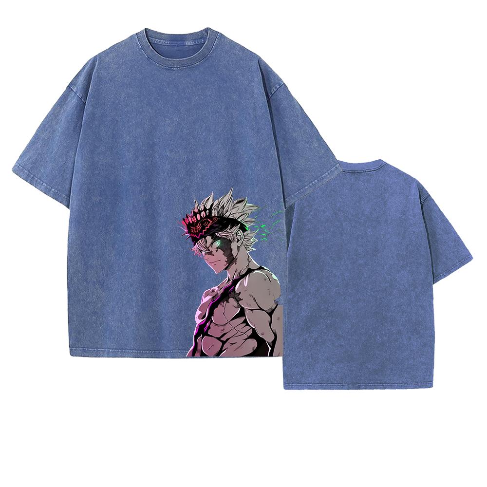 Asta Graphic T-shirt Vintage Washed Oversized T Shirt For Men Women Clothing Cotton Tops