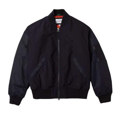 Jaqueta Bomber Masculina com Zíper Frontal e Logo