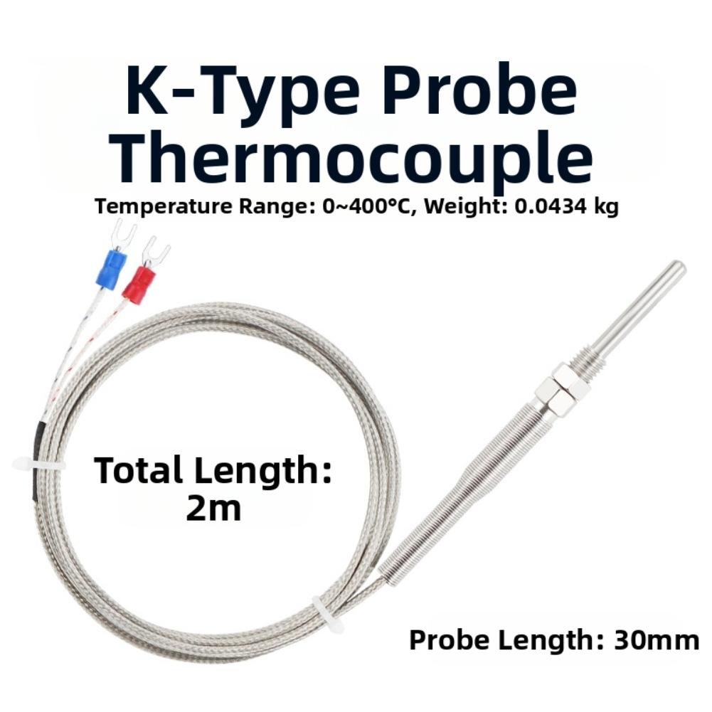 KType Thermocouple Probe Stainless Steel for Accurate and Quick Temperature Readings In Plastic Machinery Systems