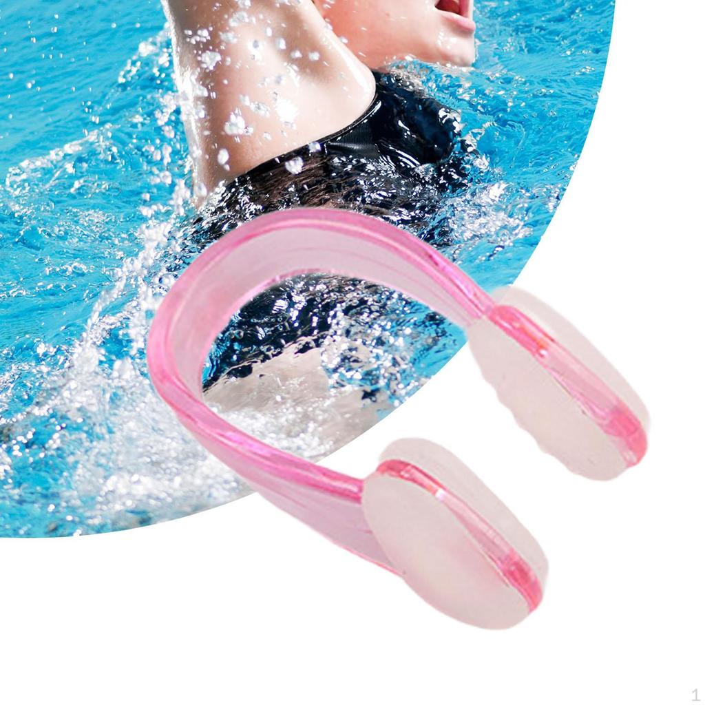 Nose Plug Clips for Swimming Silicone Clip Grip Reusable Swim Training Peg