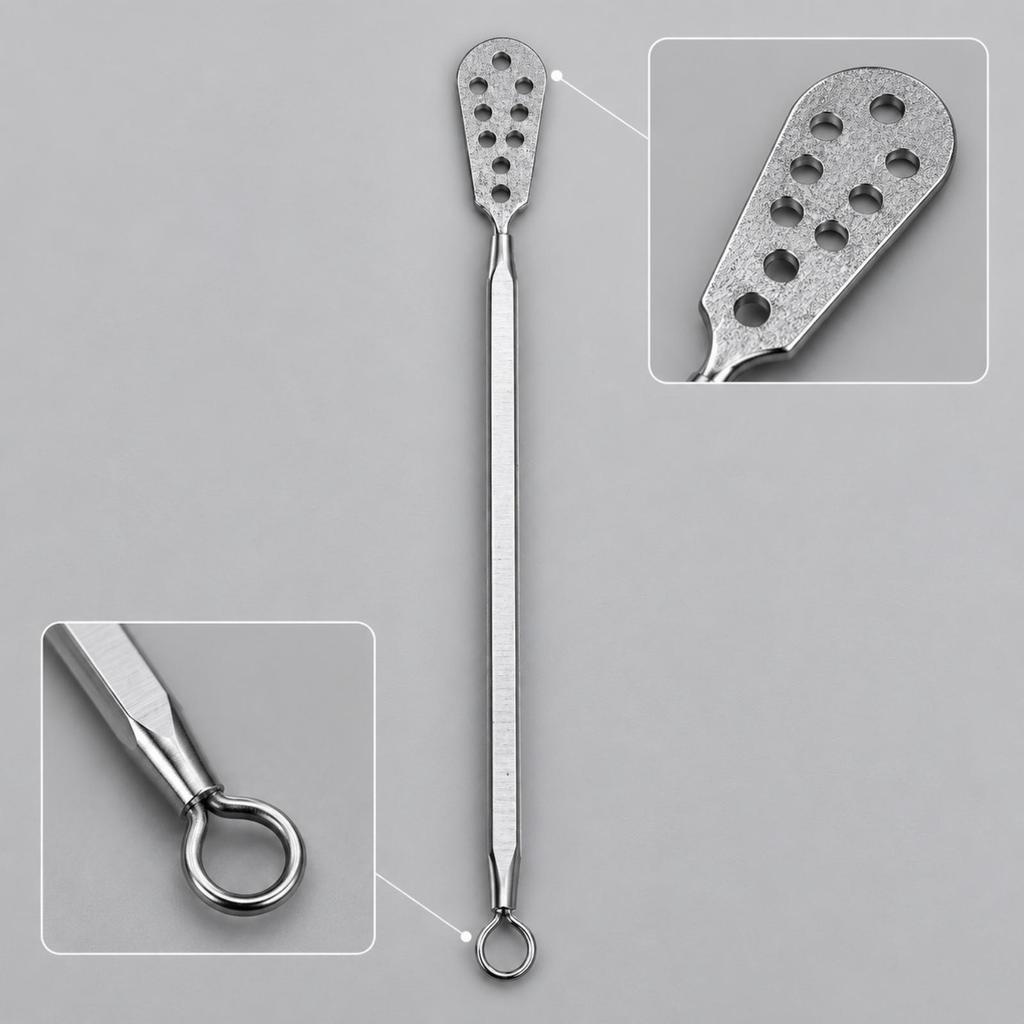 Foot Callus File with Loop Tip Portable DoubleEnded Compact Pedicures Tool for Travel,