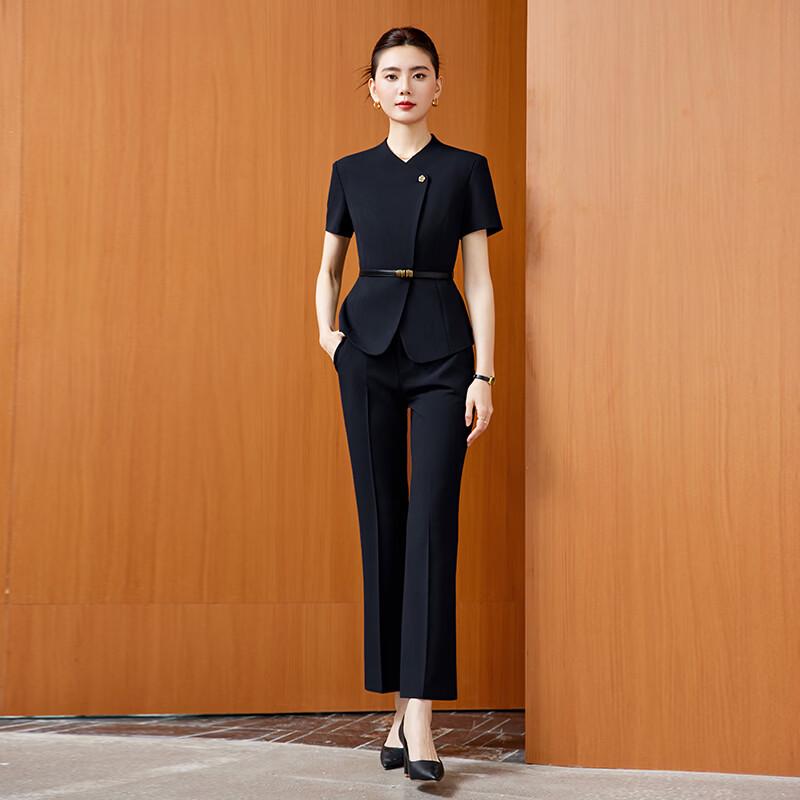 Trueman Women's Elegant Summer Professional Suit Set