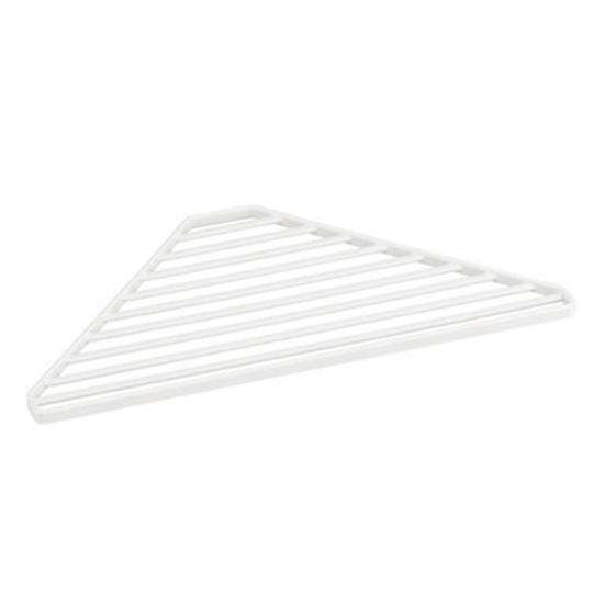 Triangle Sink Drain Rack Carbon Steel Corner Drying Holder Sponge Rag Organizer Over The Sink Drainer for Kitchen Cafe Restaurant Bakery Home