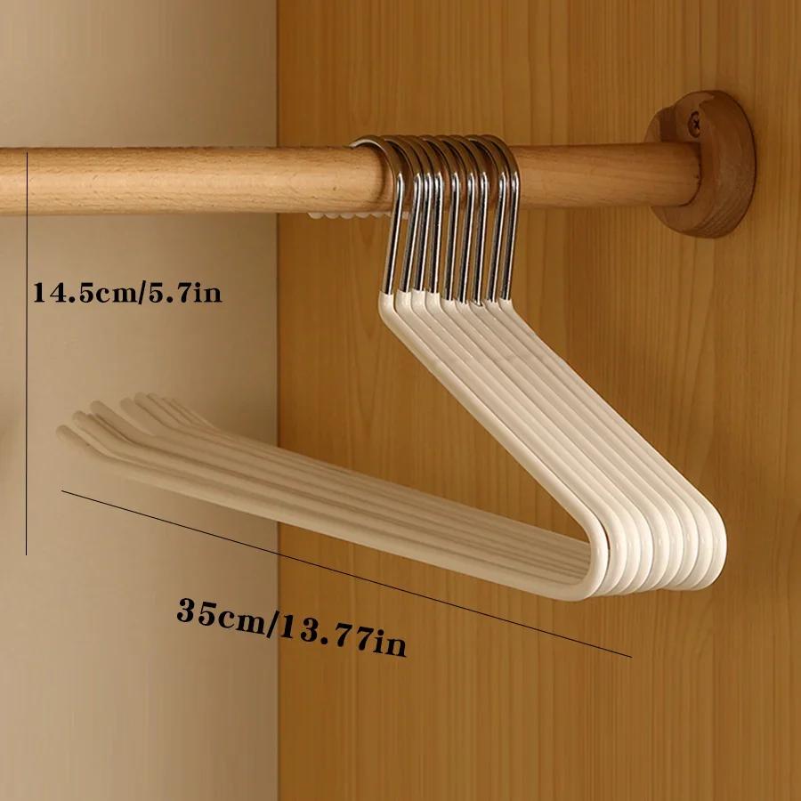 5/10PCS Stainless Steel Pants Hanger Non-slip Pants Rack Household Non-trace Hanging Pants Clip Special Hanger Storage Device