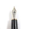 Great MONTBLANC Fountain Pen Meisterstck Classic Cap Type Black Gold 14K Mens Used