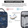 Space Galaxy Constellation Zodiac Star Print Insulated Lunch Bag Reusable Waterproof Thermal Bento Tote for Work Travel Picnic