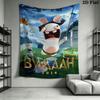 Rabbids Invasion Bliss Wall Hanging Printed Fabric Blanket Decorative Tapestries for Bedroom Living Room Home Decor