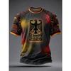 2026 New Family Matching German Theme 3D Printed T-shirt Summer Classic Quick Drying Short Sleeve Sports T-shirt
