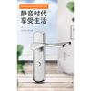 No Key Security Wood Bathroom Toilet Door Lock Furniture Portable Door Lock Aluminum Lock Handle For Home Stainless Steel