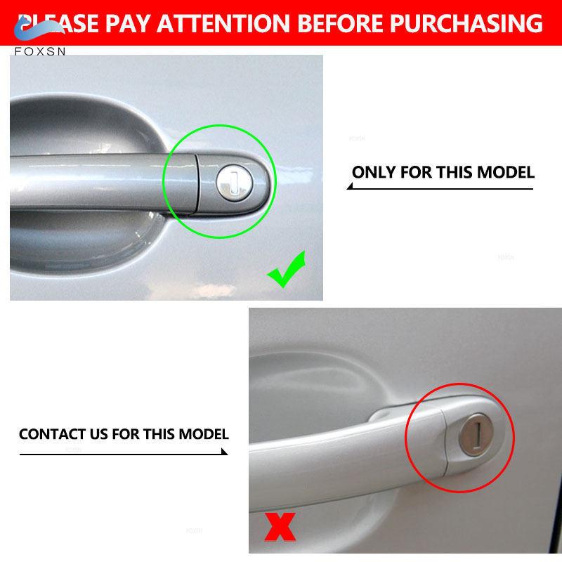ABS Chrome / Carbon Fiber Texture Car-styling Exterior Door Handle Covers Trim For VW Golf 5 MK5 Rabbit 2005 2006 2007 2008 2009