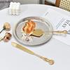 Gold Silver Metal Plate Fruit Plate Snack Bowl Storage Tray Cake Plates Jewelry Tray Bread Plates Dim Sum Dish Display Trays