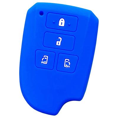IKT Smart Key Silicone Cover for Toyota Cars, 4 Buttons, Blue/Hiace 200 Series 4