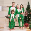 Long Sleeve Family Matching Pyjamas Christmas Tree Couple Christmas Outfit New Top+Pants  Men Women