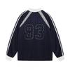 T-shirt Streetwear Hip Hop Oversize da Uomo con Cuciture Design Colorblock Vestibilità Larga Stampa Sportiva
