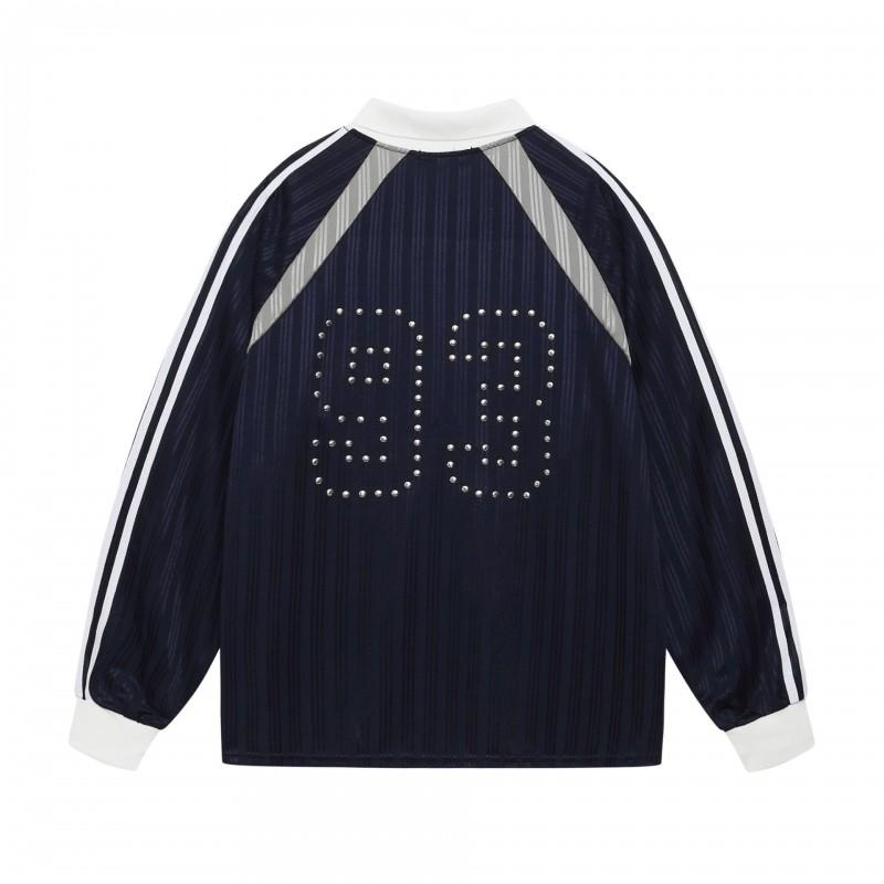 T-shirt Streetwear Hip Hop Oversize da Uomo con Cuciture Design Colorblock Vestibilità Larga Stampa Sportiva