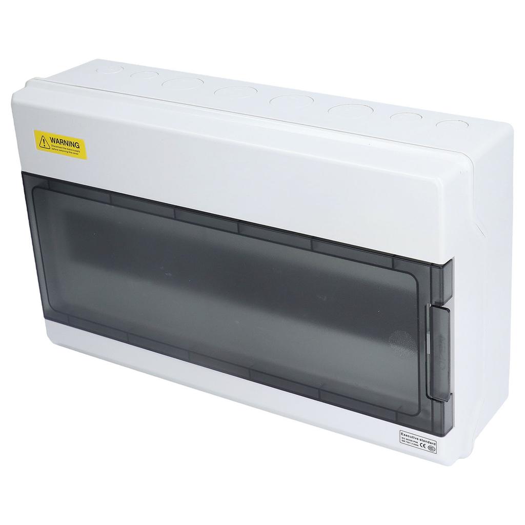 Distribution Protection Box 18 Way DIN Rail Outdoor IP66 Waterproof Transparent Junction Case