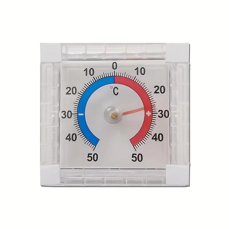 Batterieloses Zifferblatt-Thermometer für Innen- und Außenbereich, Fenster-Wandmontage, -50°C bis 50°C Temperaturanzeige, Geschenk für den Heim- und Bürogebrauch