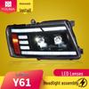 LED Projector Headlight Assembly with Flowing Turn Signal for Patrol Y61 (05-22 Models)