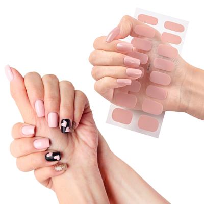 16 Strips Full Cover Nail Stickers Nail Polish Wraps Adhesive Nail Art Decorations Manicure Nail Stickers for Woman