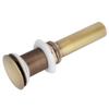 Brass Popup Drain Stopper Bathroom Basin Sink Draining Without Overflow AccessoryAntique Big