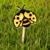 Pollinator Friendly Garden Decor Insect Water Feeder, Bee Dish, Drinking Bowl, Gardening Decorations for Balcony or Ladybug Shape Cup Yard Bees