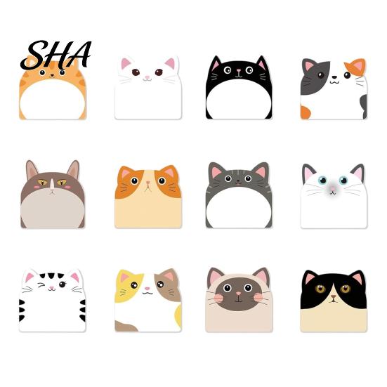 Farm Animal Memo Notes 12Pcs/Set Cartoon Self-Stick Note, 30 Sheets/Pad Self-adhesive Note Pad, Adhesive Set Super Sticking Power Post Stickies A