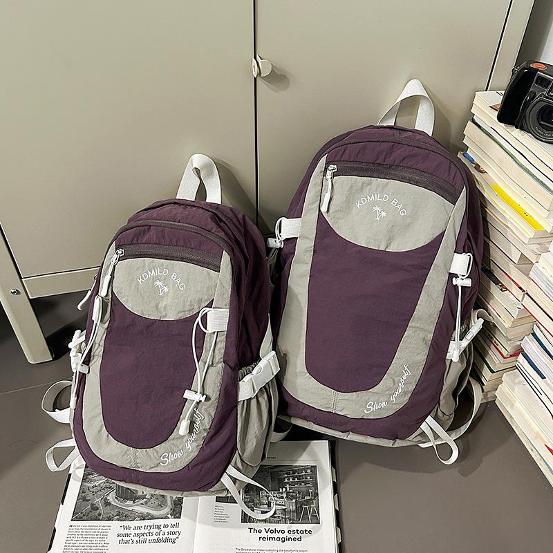 Large Capacity Mountaineering Bag Lightweight Sports Hiking Bag Women'S Tide Backpack Student Schoolbag