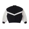 (WMNS) Converse Sherpa Varsity Jacket Asia Sizing 'Black White' Women's 10025206-A01