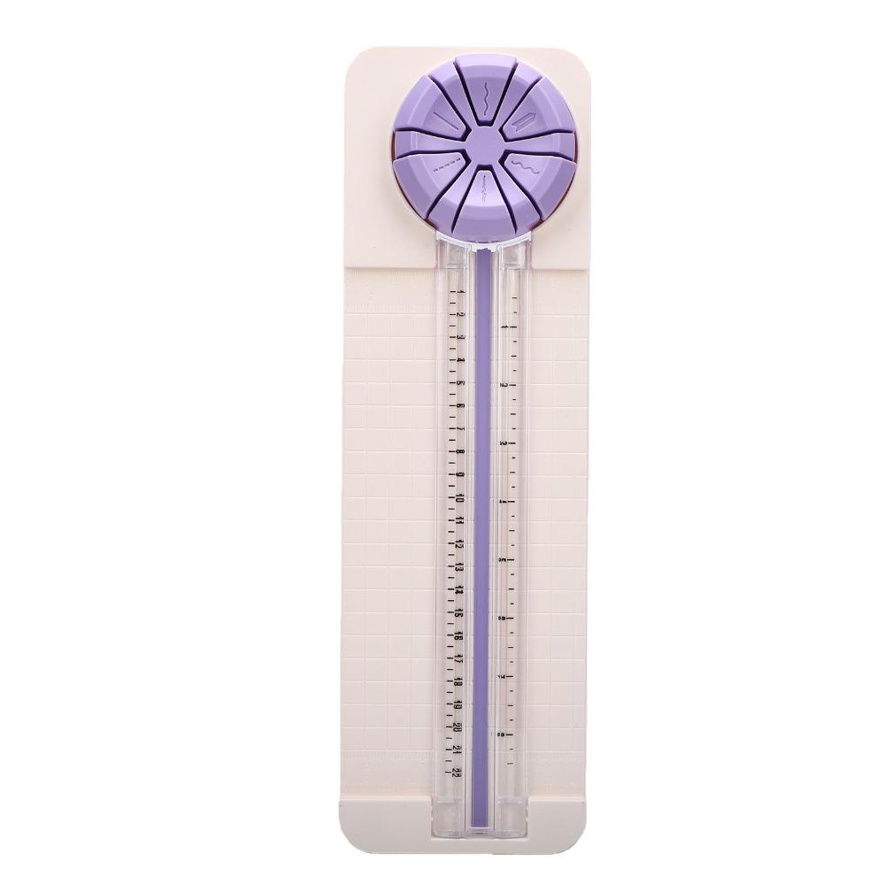Straight Dotted Curved Paper Cutter ABS Line Cutting Trimmer Portable Paper Cutter  Scrapbooking