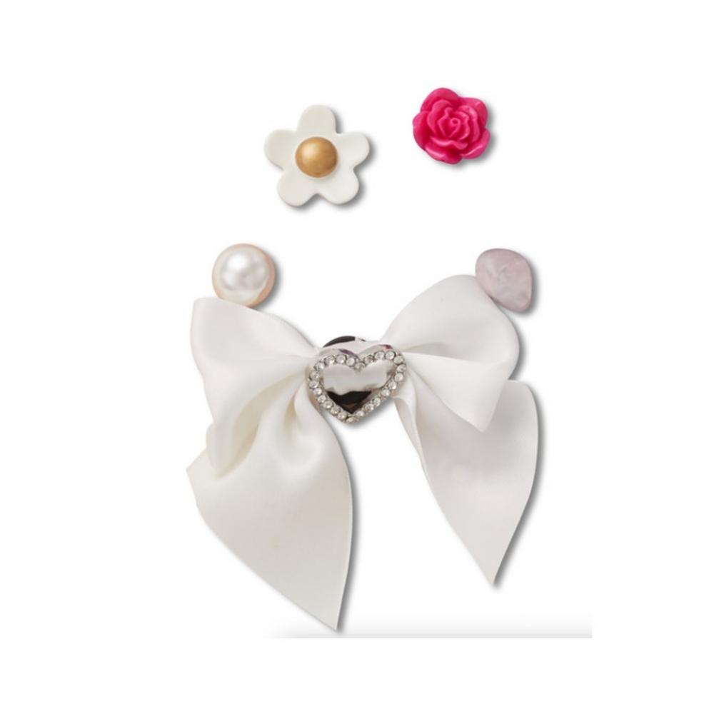 Crocs Elegance White Set Of 5 Gibbitz Charm 10013678