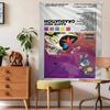 Rap Singer Kanye West Album covers Cartoon Tapestry Art Science Fiction Room Home Decor Wall Hanging Sheets