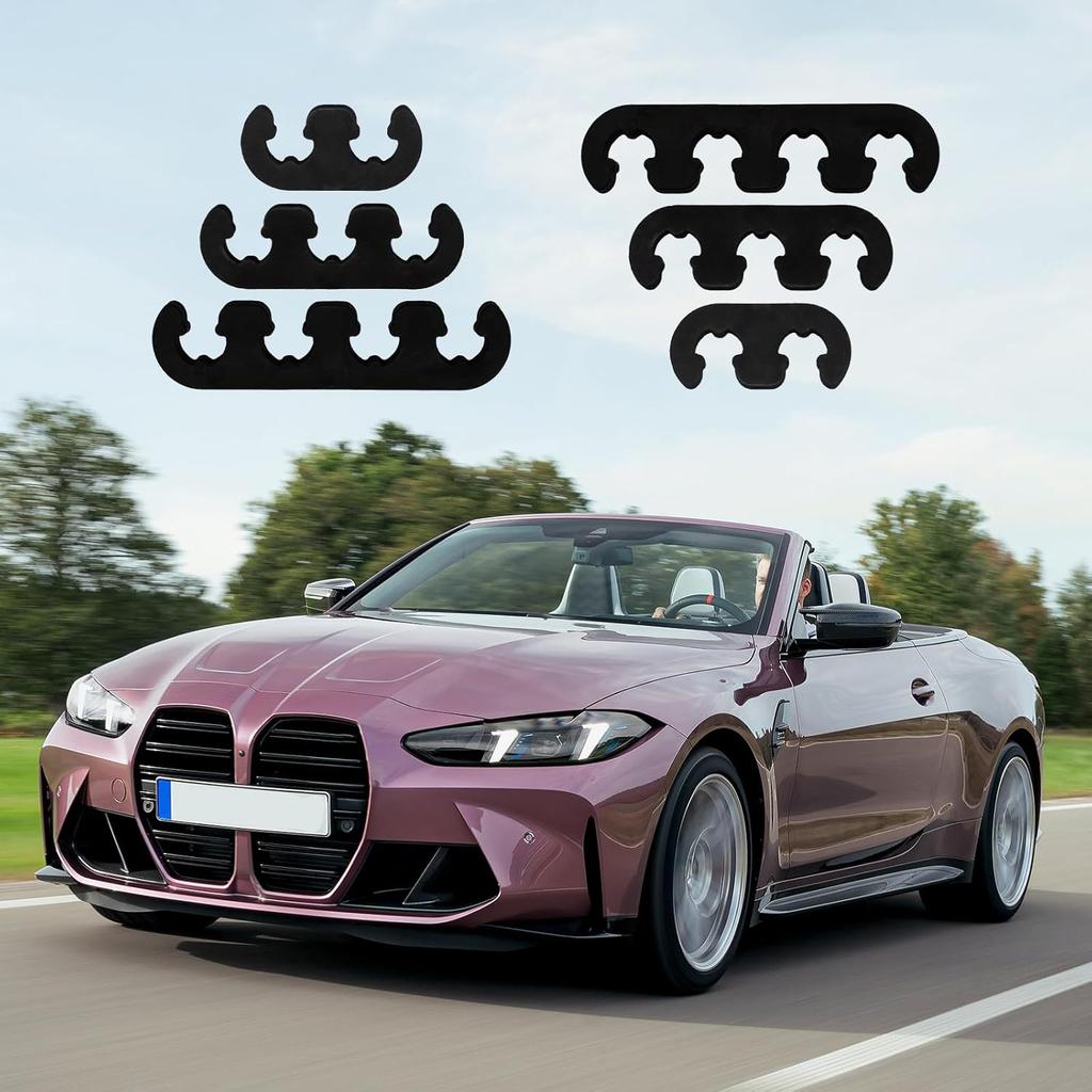 12PCS Spark Plug Wire Separator, Ignition Spark Plug Wire Holders for 7mm 8mm 8.5mm 8.8mm Wires, Black Engine Wire Loom (Black)