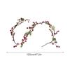 Xmas Berry Garland 1.2m Foam Iron Wire Lifelike Artificial Xmas Berry Vine for Holiday Home Decoration
