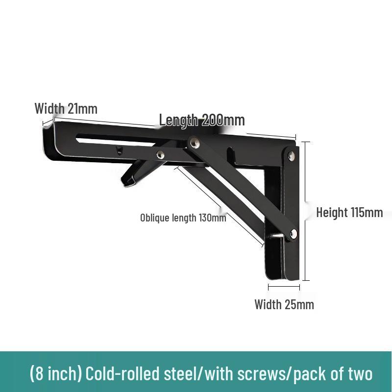 Stainless Steel Foldable Wall-Mounted Triangular Support Bracket