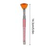 Fan Shaped Nail Art Pen Brush Glitter Flower Drawing Painting Gradient Pen Manicure Tool Pink