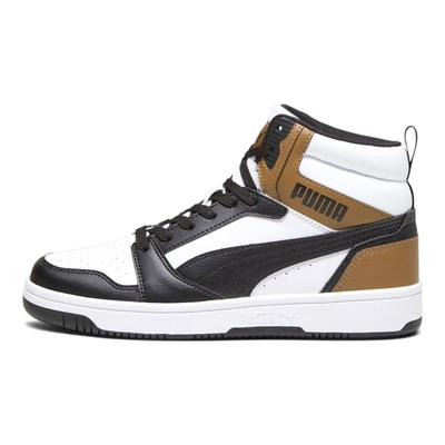 Rebound V6 Comfortable Versatile High-Top Sneakers Unisex Sneakers Black Brown 392326-09