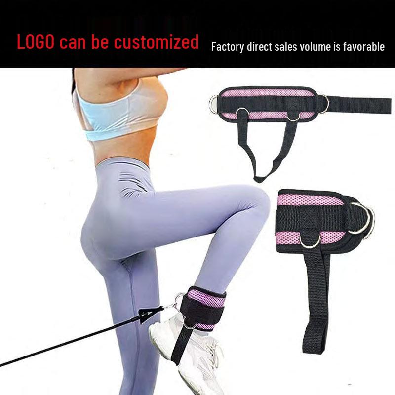 Elastic Resistance Ankle Straps - Leg Strength Trainer Foot Cuffs & Pull Ropes