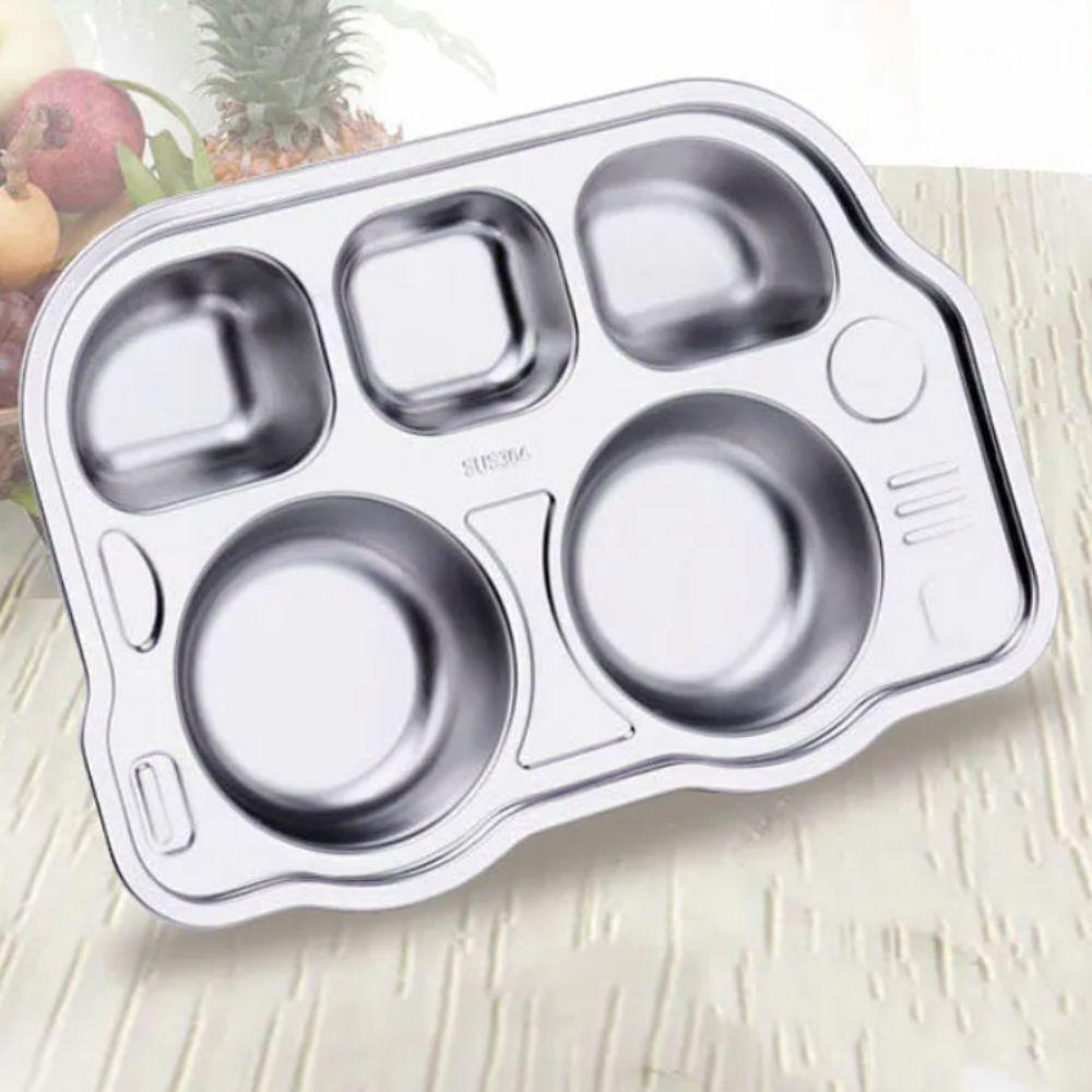 Divided Children's Dinner Plate Cartoon Pattern Snack Tray Cute Fruit Plate  Kindergarten