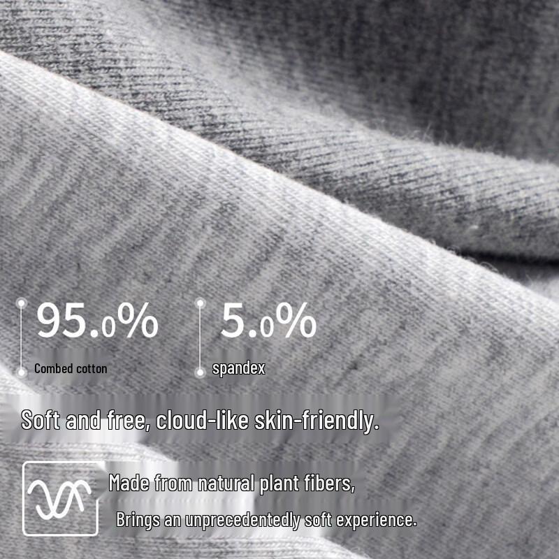 Mao Ren Men's Cotton Boxer Briefs 4-Pack